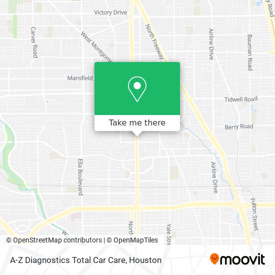 A-Z Diagnostics Total Car Care map