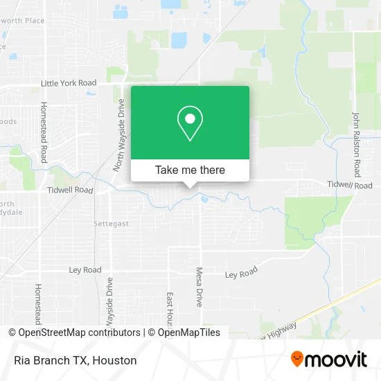 Ria Branch TX map