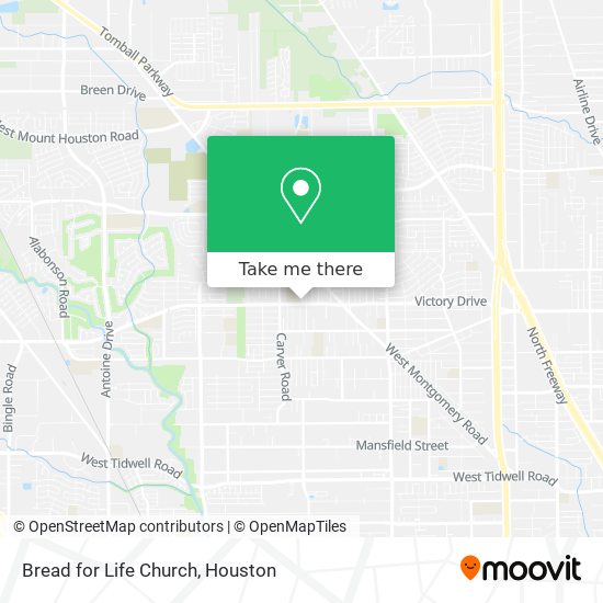 Bread for Life Church map