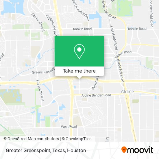 Greater Greenspoint, Texas map