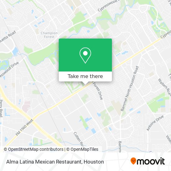 Alma Latina Mexican Restaurant map