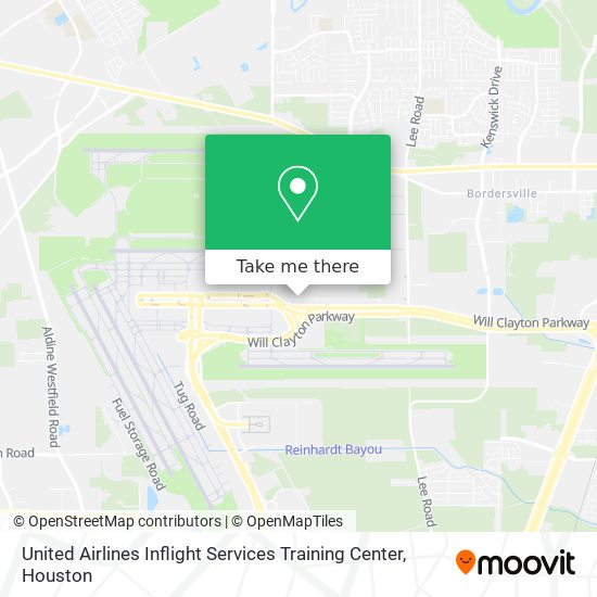 United Airlines Inflight Services Training Center map