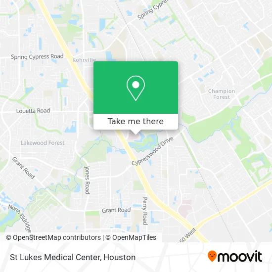 Mapa de St Lukes Medical Center