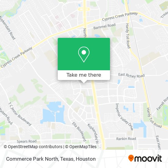 Commerce Park North, Texas map