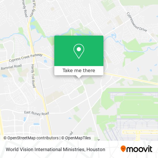 Mapa de World Vision International Ministries