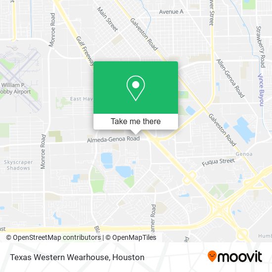 Texas Western Wearhouse map