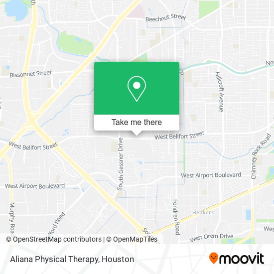 Aliana Physical Therapy map