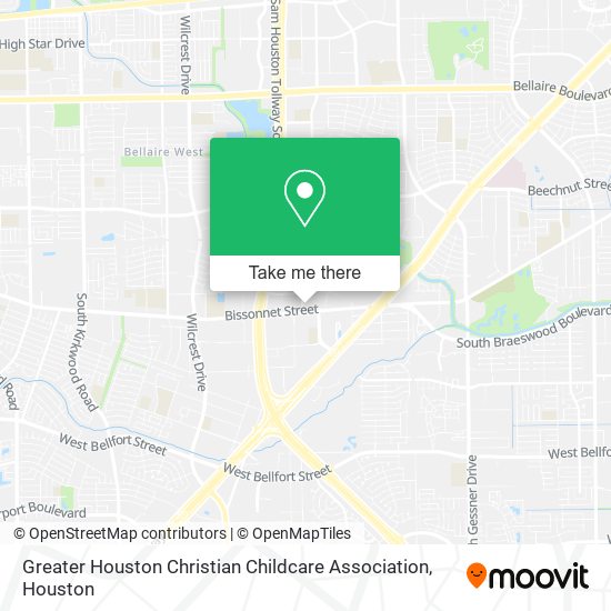 Greater Houston Christian Childcare Association map