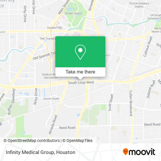 Infinity Medical Group map