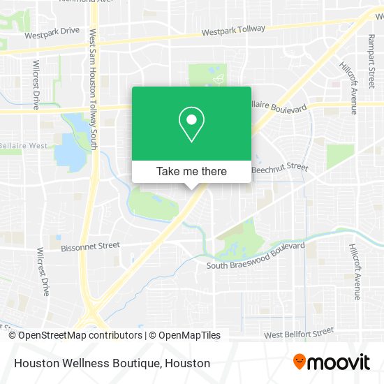 Houston Wellness Boutique map