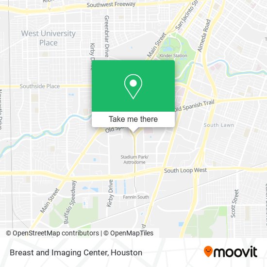 Breast and Imaging Center map