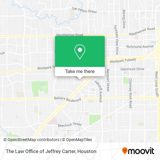 The Law Office of Jeffrey Carter map