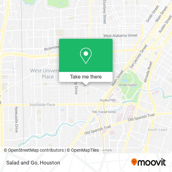 Salad and Go map