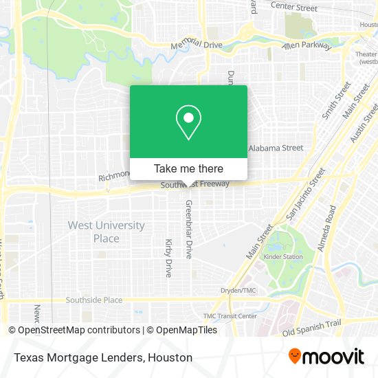 Mapa de Texas Mortgage Lenders