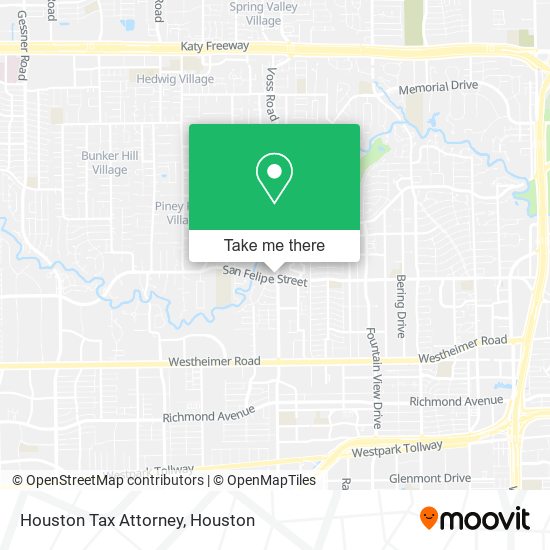 Houston Tax Attorney map