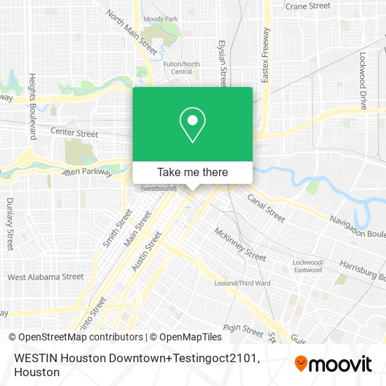 Mapa de WESTIN Houston Downtown+Testingoct2101