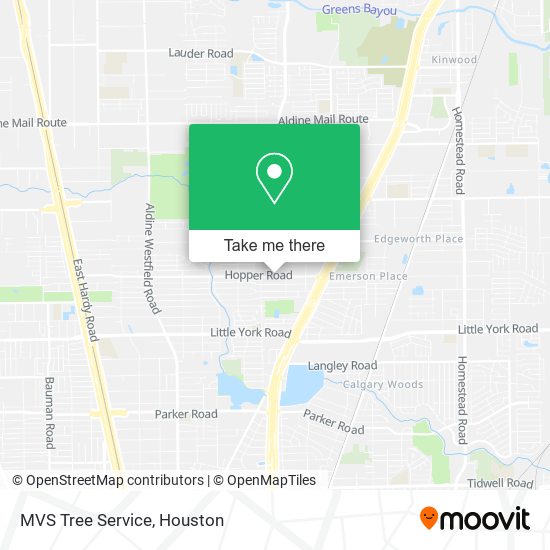 MVS Tree Service map