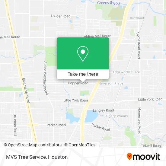 MVS Tree Service map