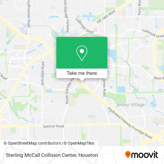 Sterling McCall Collision Center map