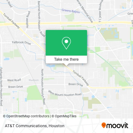 Mapa de AT&T Communications