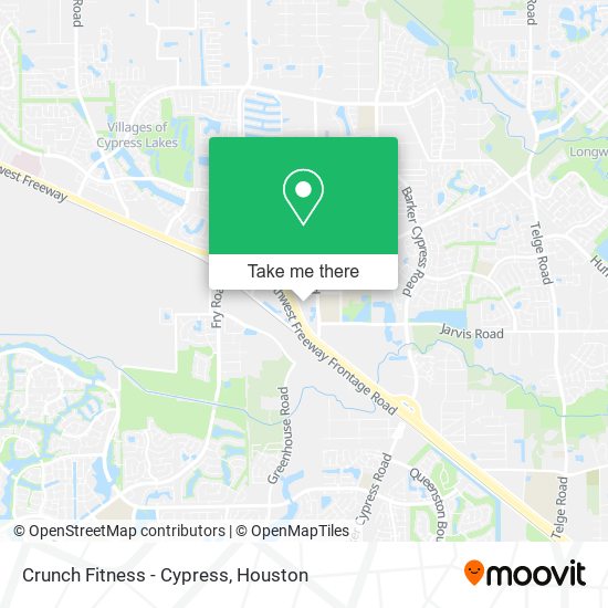 Crunch Fitness - Cypress map