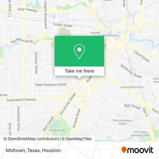 Midtown, Texas map