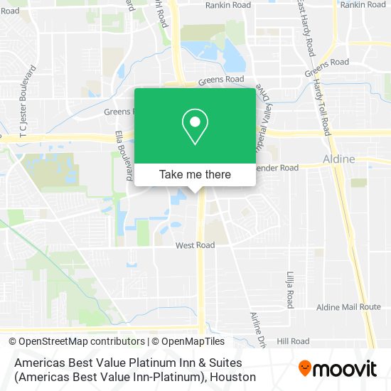 Mapa de Americas Best Value Platinum Inn & Suites