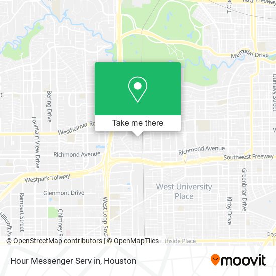 Hour Messenger Serv in map