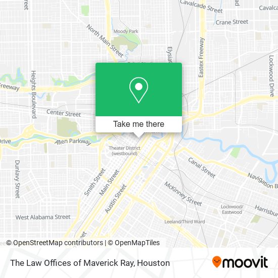 Mapa de The Law Offices of Maverick Ray