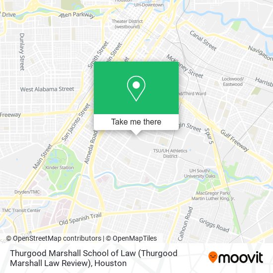 Thurgood Marshall School of Law (Thurgood Marshall Law Review) map