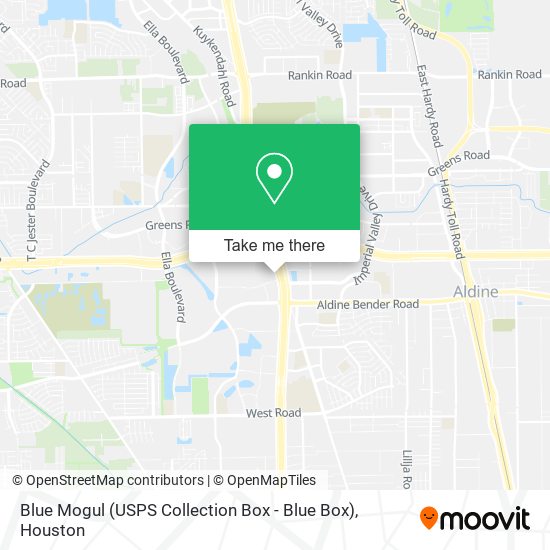 Blue Mogul (USPS Collection Box - Blue Box) map