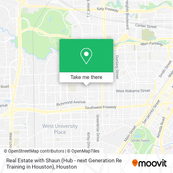 Real Estate with Shaun (Hub - next Generation Re Training in Houston) map