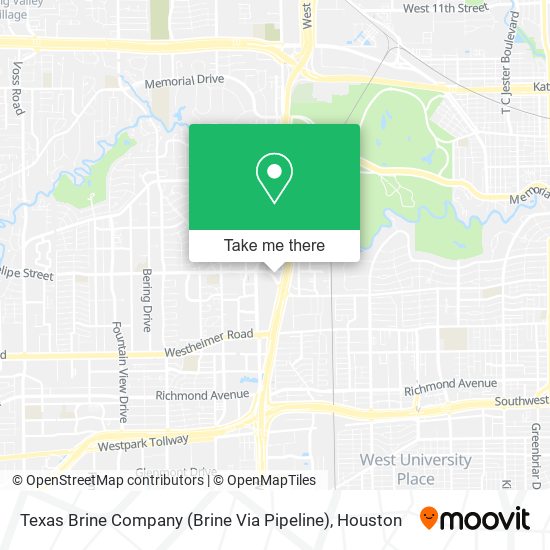 Mapa de Texas Brine Company (Brine Via Pipeline)