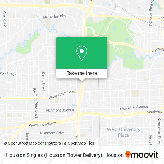 Houston Singles (Houston Flower Delivery) map