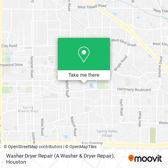 Washer Dryer Repair map