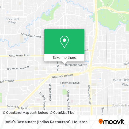 India's Restaurant (Indias Restaurant) map