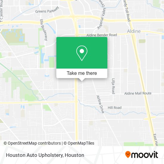 Houston Auto Upholstery map