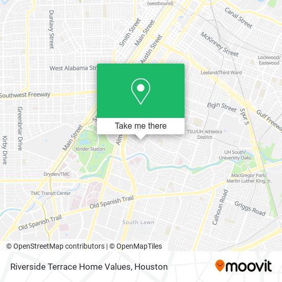 Mapa de Riverside Terrace Home Values