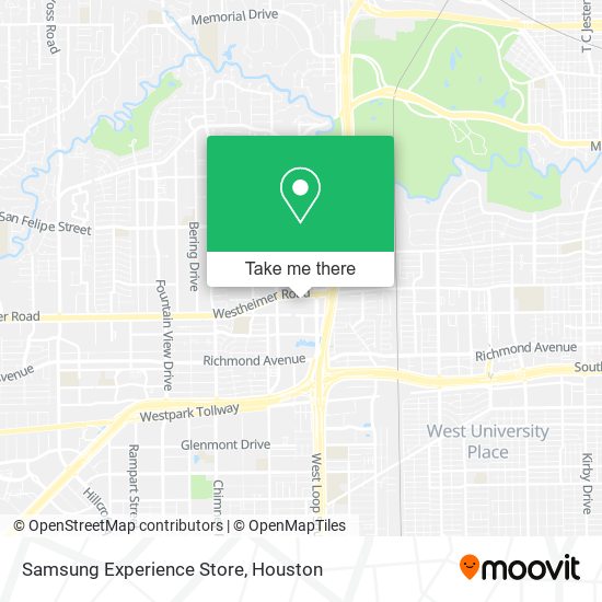 Samsung Experience Store map