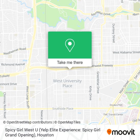 Spicy Girl West U (Yelp Elite Experience: Spicy Girl Grand Opening) map