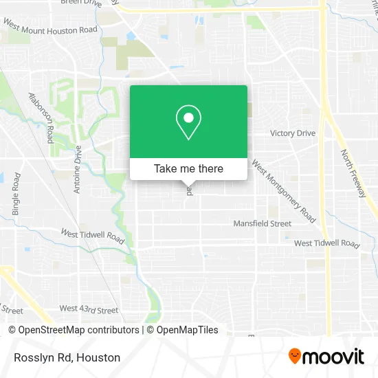 Rosslyn Rd map