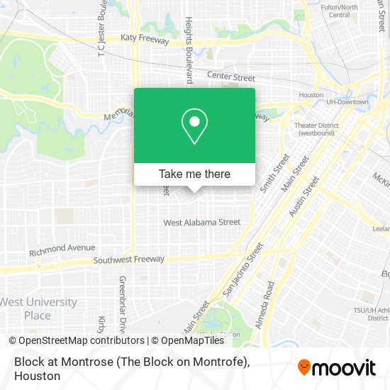 Block at Montrose (The Block on Montrofe) map