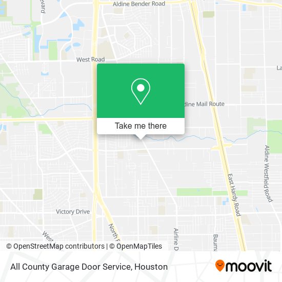 Mapa de All County Garage Door Service