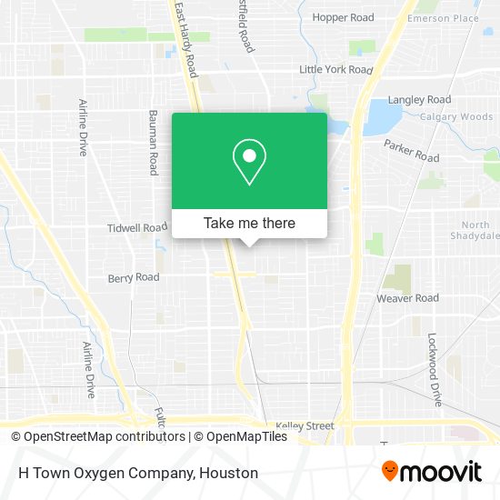 H Town Oxygen Company map