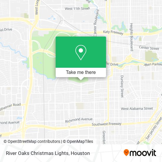 River Oaks Christmas Lights map