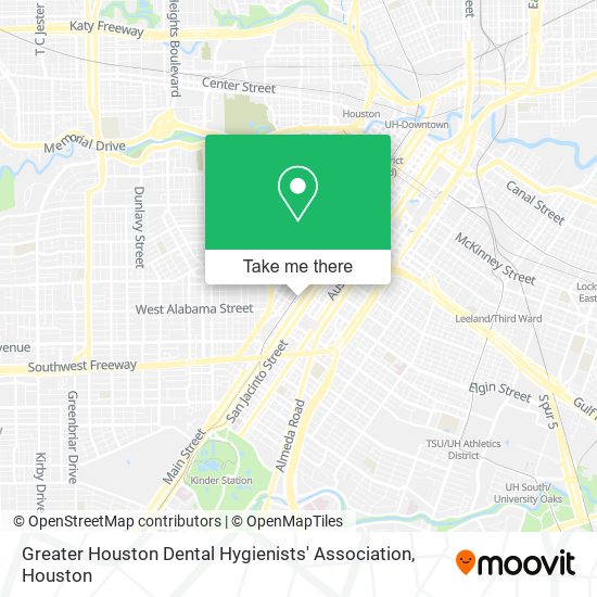 Greater Houston Dental Hygienists' Association map