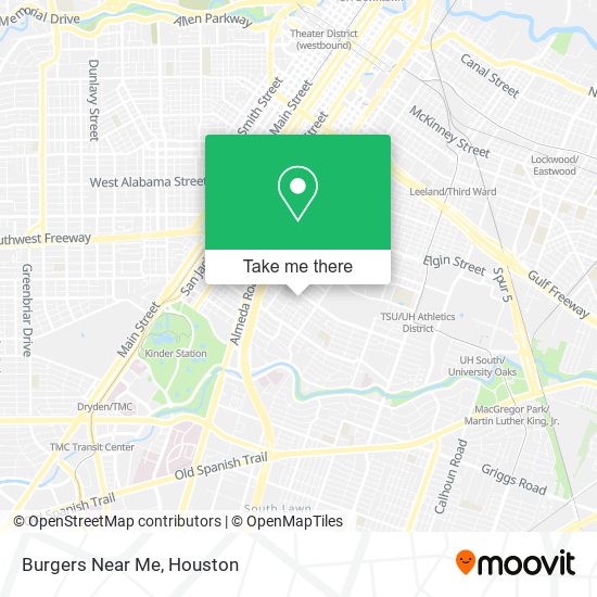 Mapa de Burgers Near Me