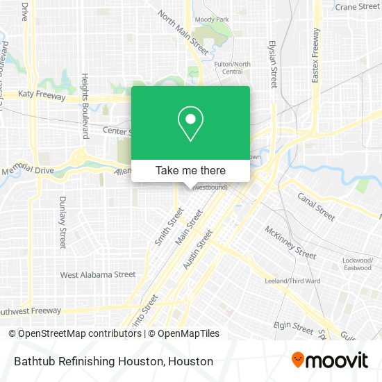 Bathtub Refinishing Houston map