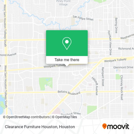 Mapa de Clearance Furniture Houston