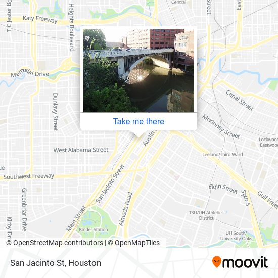 San Jacinto St map